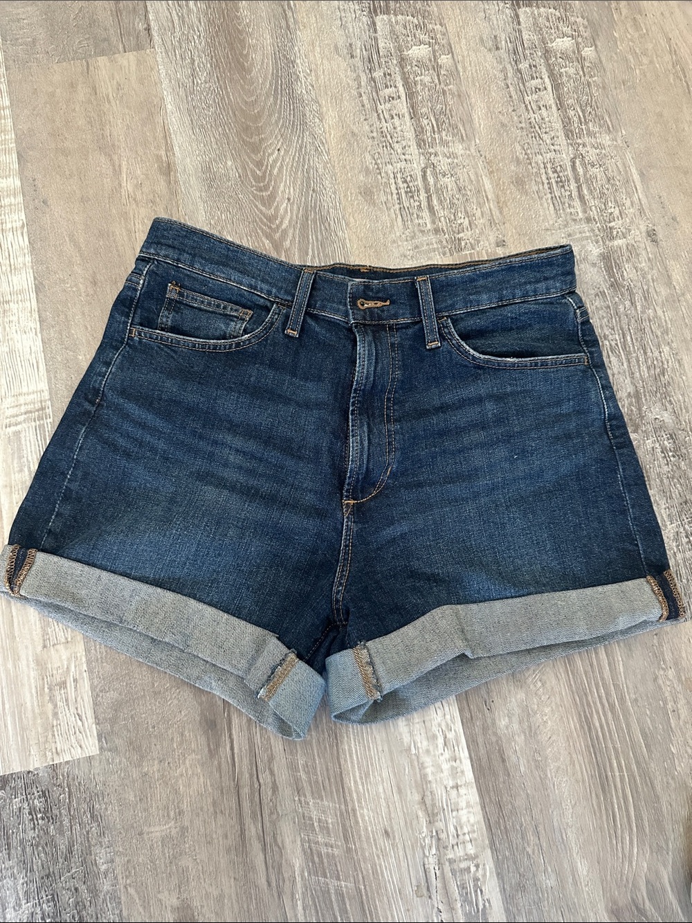Joe's Jeans Indigo Rolled-Cuff Denim Shorts
